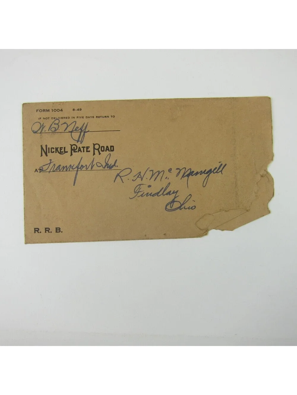 Nickel Rate Road Train Ephemera Lot 3 Envelope Form A & Pass Vintage 1940s-50s